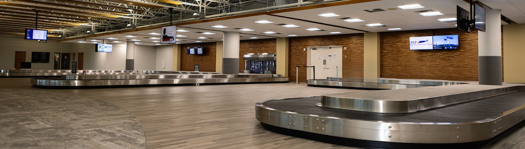 Image of baggage claim area at MacArthur airport